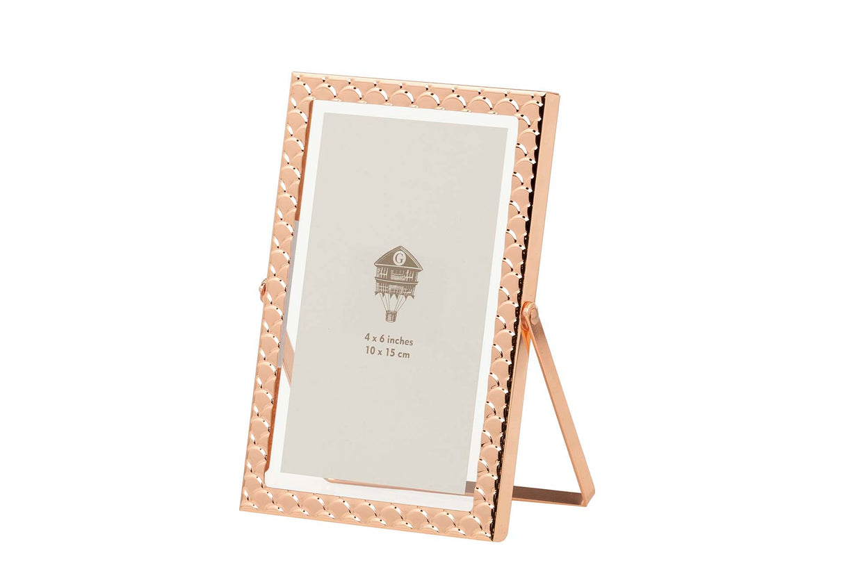 PORTAFOTOS METAL ROSA 10x15 CM