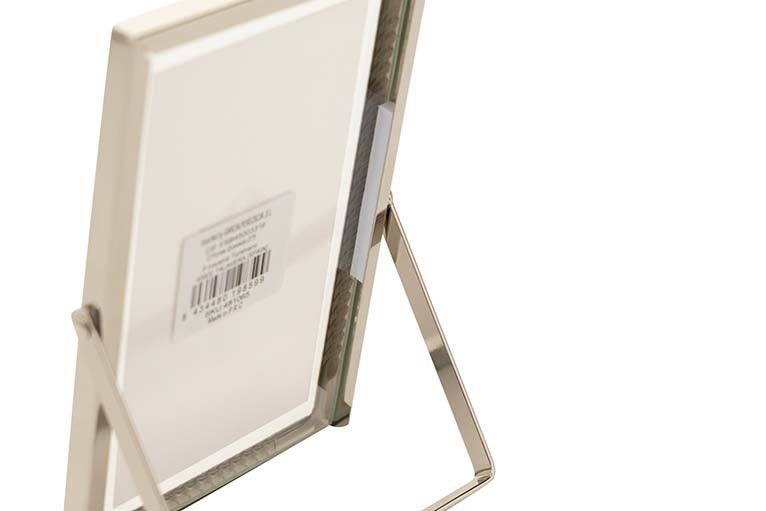 PORTAFOTOS METAL PLATEADO 10x15 CM