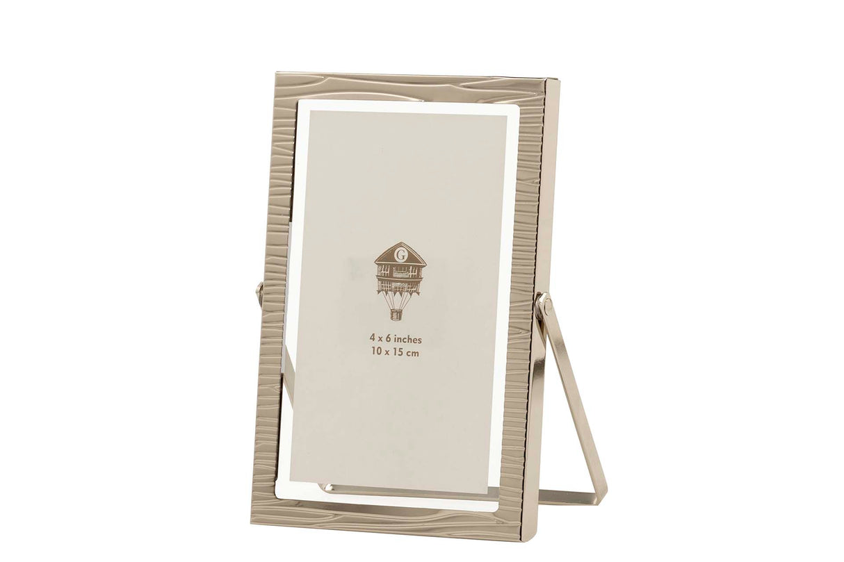 PORTAFOTOS METAL PLATEADO 10x15 CM