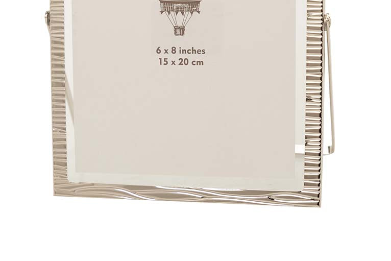 PORTAFOTOS METAL PLATEADO 15x20 CM