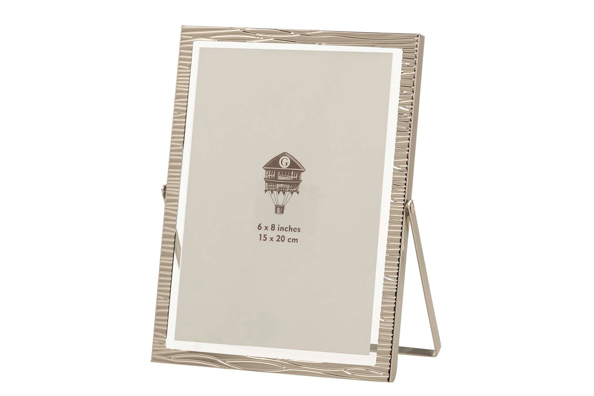 PORTAFOTOS METAL PLATEADO 15x20 CM