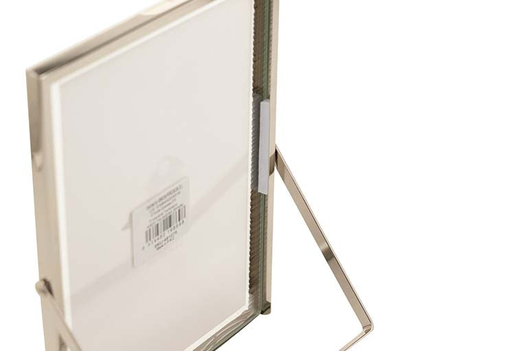 PORTAFOTOS METAL PLATEADO 20x25 CM