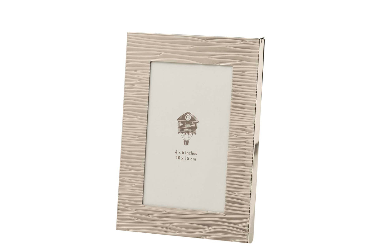 PORTAFOTOS METAL PLATEADO 10x15 CM