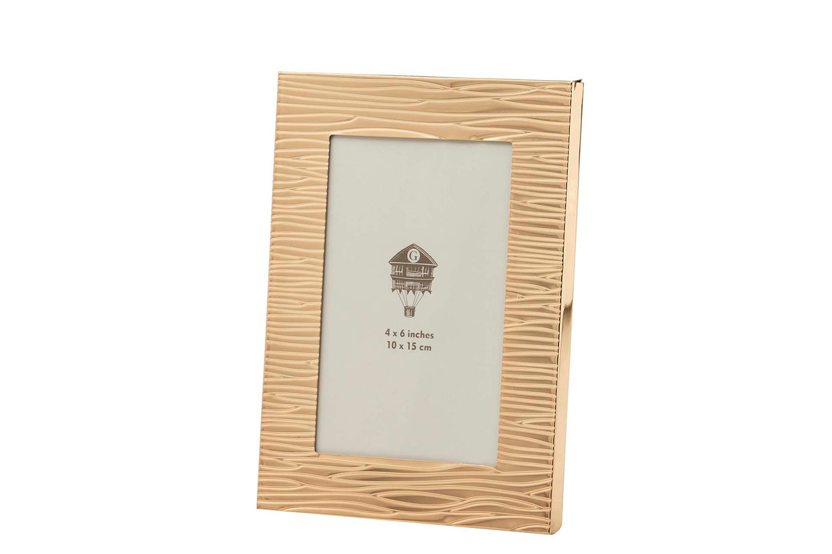 PORTAFOTOS METAL DORADO 10x15 CM