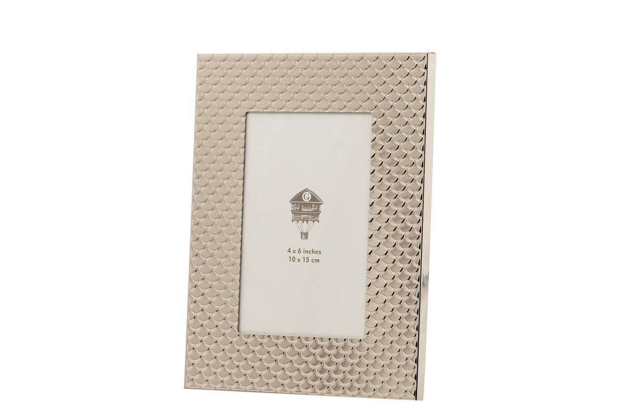 PORTAFOTOS METAL PLATEADO 10x15 CM