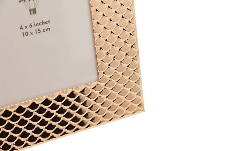 PORTAFOTOS METAL DORADO 10x15 CM