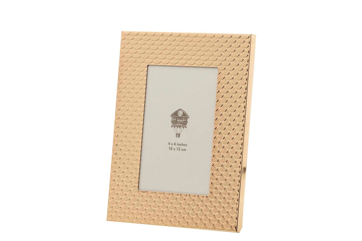 PORTAFOTOS METAL DORADO 10x15 CM