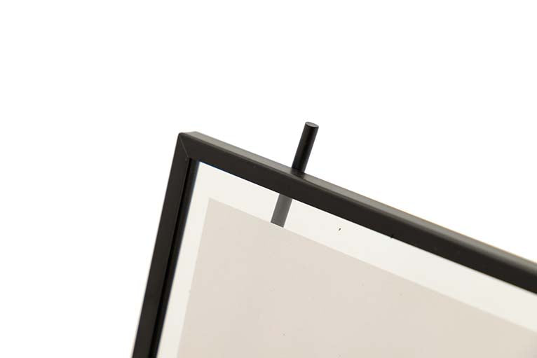 PORTAFOTOS METAL NEGRO 15x10 CM