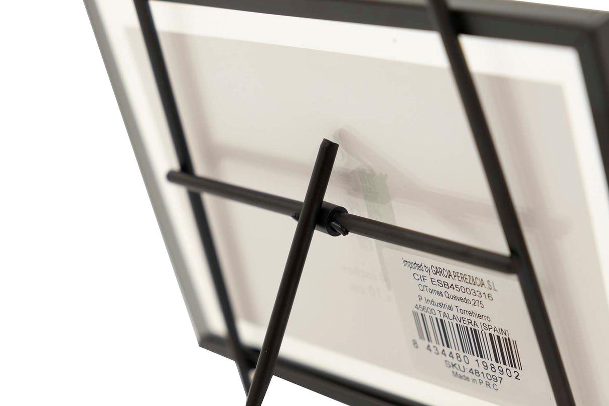 PORTAFOTOS METAL NEGRO 18x13 CM