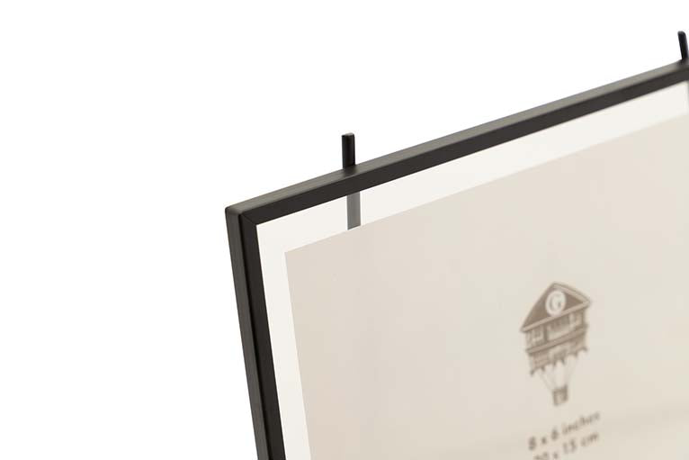 PORTAFOTOS METAL NEGRO 20x15 CM