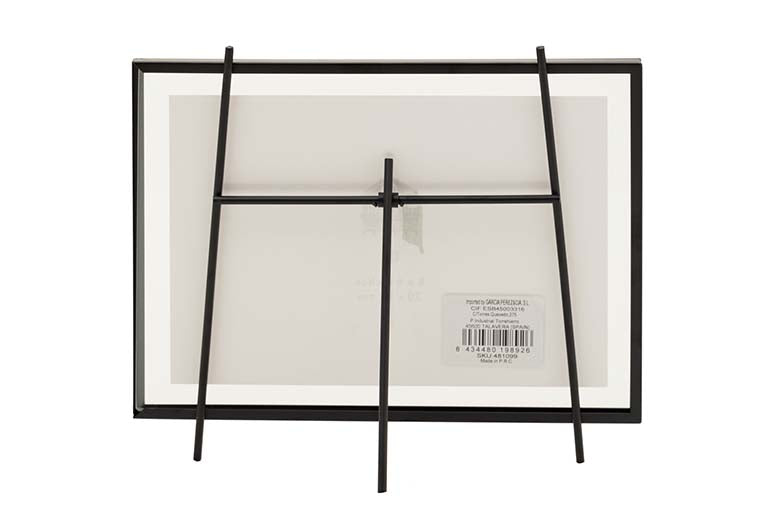 PORTAFOTOS METAL NEGRO 25x20 CM