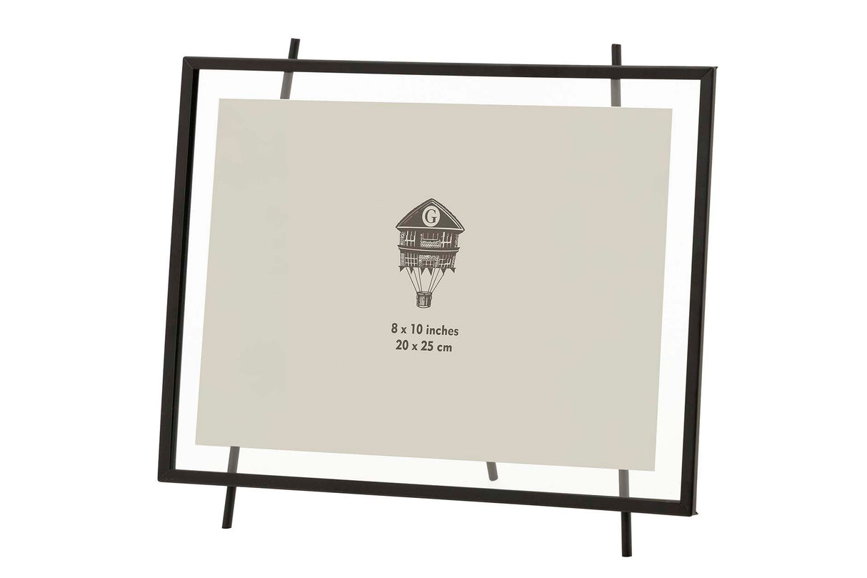 PORTAFOTOS METAL NEGRO 25x20 CM