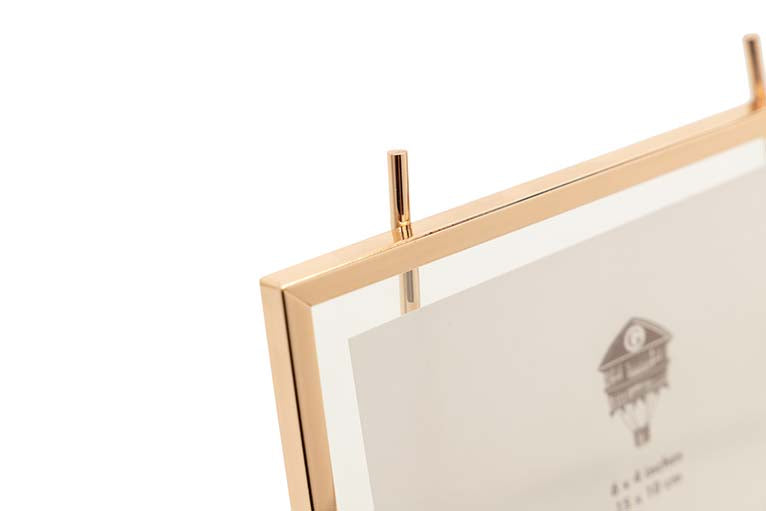 PORTAFOTOS METAL DORADO 15x10 CM