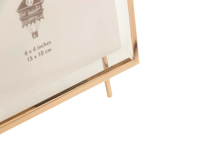 PORTAFOTOS METAL DORADO 15x10 CM