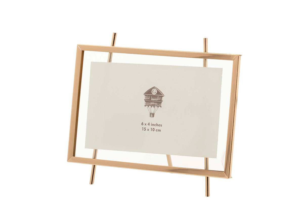 PORTAFOTOS METAL DORADO 15x10 CM