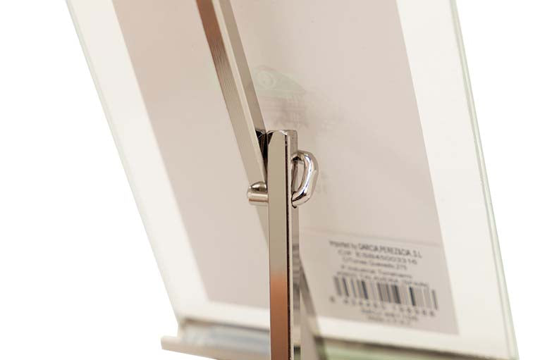 PORTAFOTOS METAL PLATEADO 10x15 CM