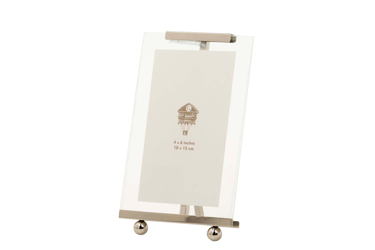 PORTAFOTOS METAL PLATEADO 10x15 CM