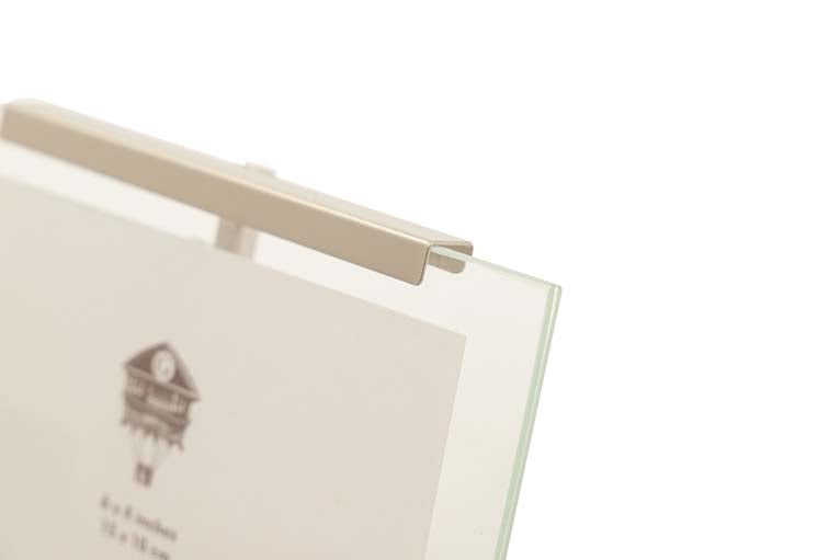 PORTAFOTOS METAL PLATEADO 10x15 CM