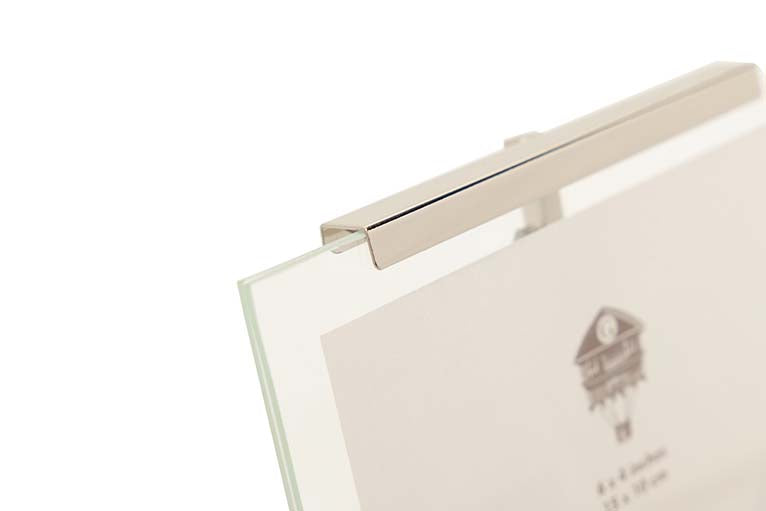 PORTAFOTOS METAL PLATEADO 10x15 CM