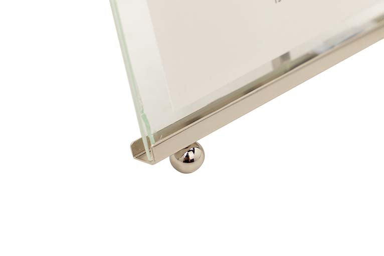 PORTAFOTOS METAL PLATEADO 10x15 CM