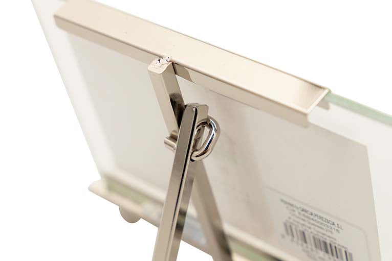 PORTAFOTOS METAL PLATEADO 10x15 CM