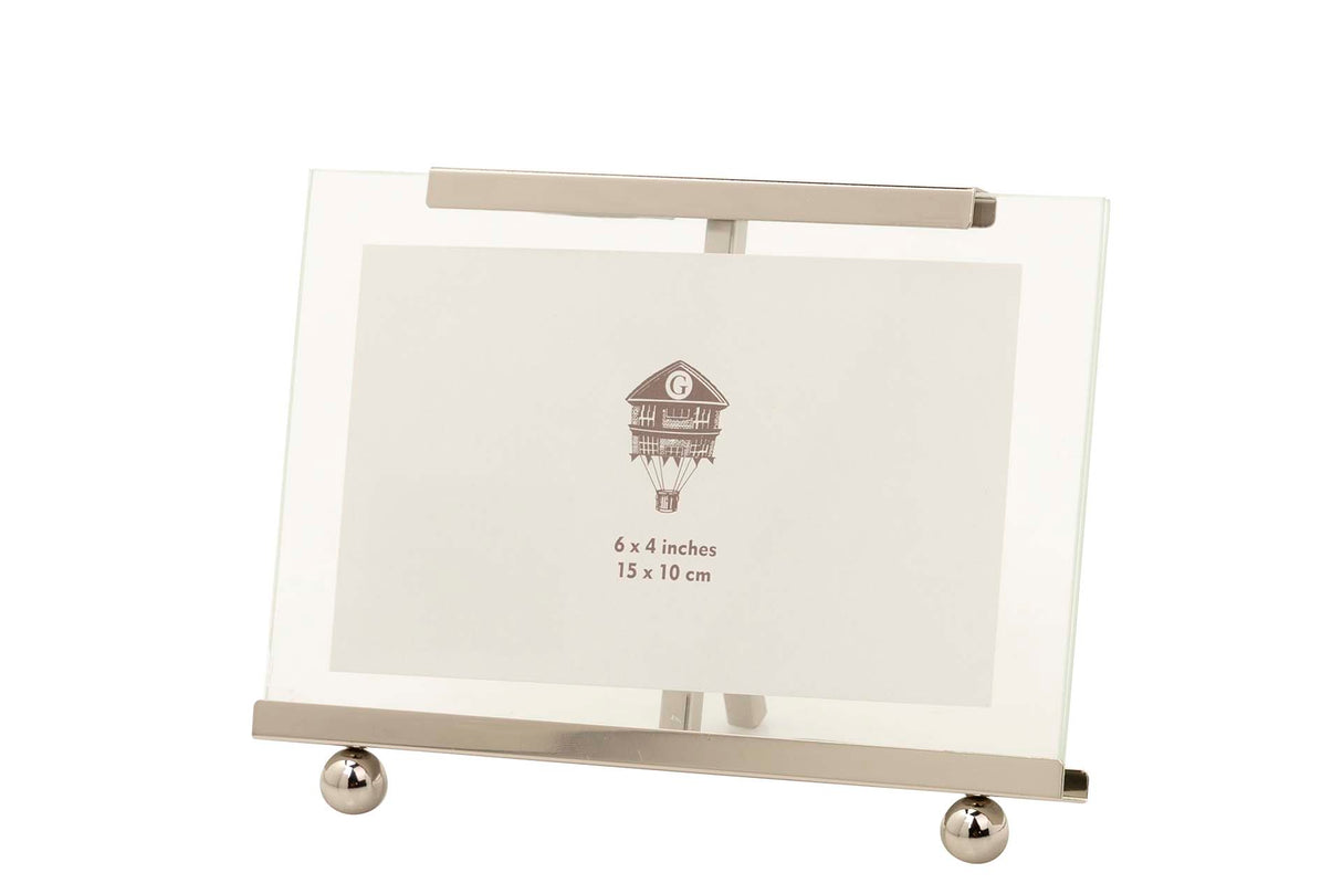 PORTAFOTOS METAL PLATEADO 10x15 CM