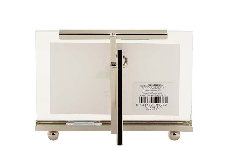 PORTAFOTOS METAL PLATEADO 13x18 CM