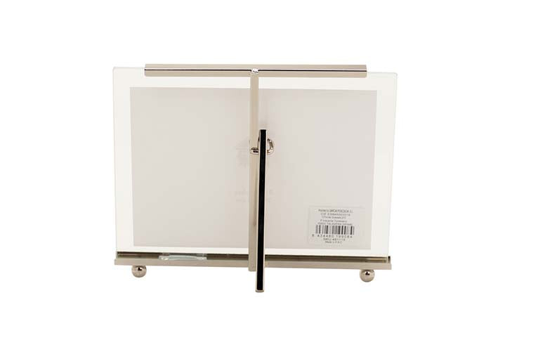 PORTAFOTOS METAL PLATEADO 15x20 CM