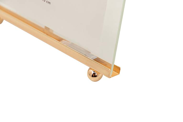 PORTAFOTOS METAL DORADO 10x15 CM