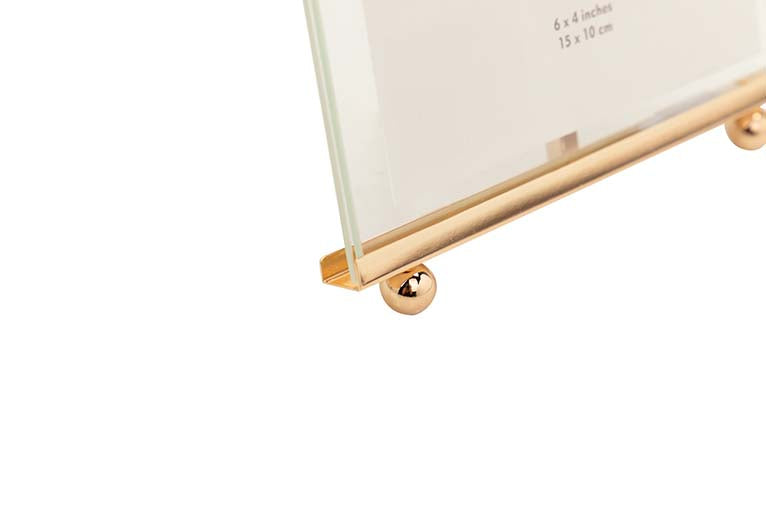 PORTAFOTOS METAL DORADO 10x15 CM