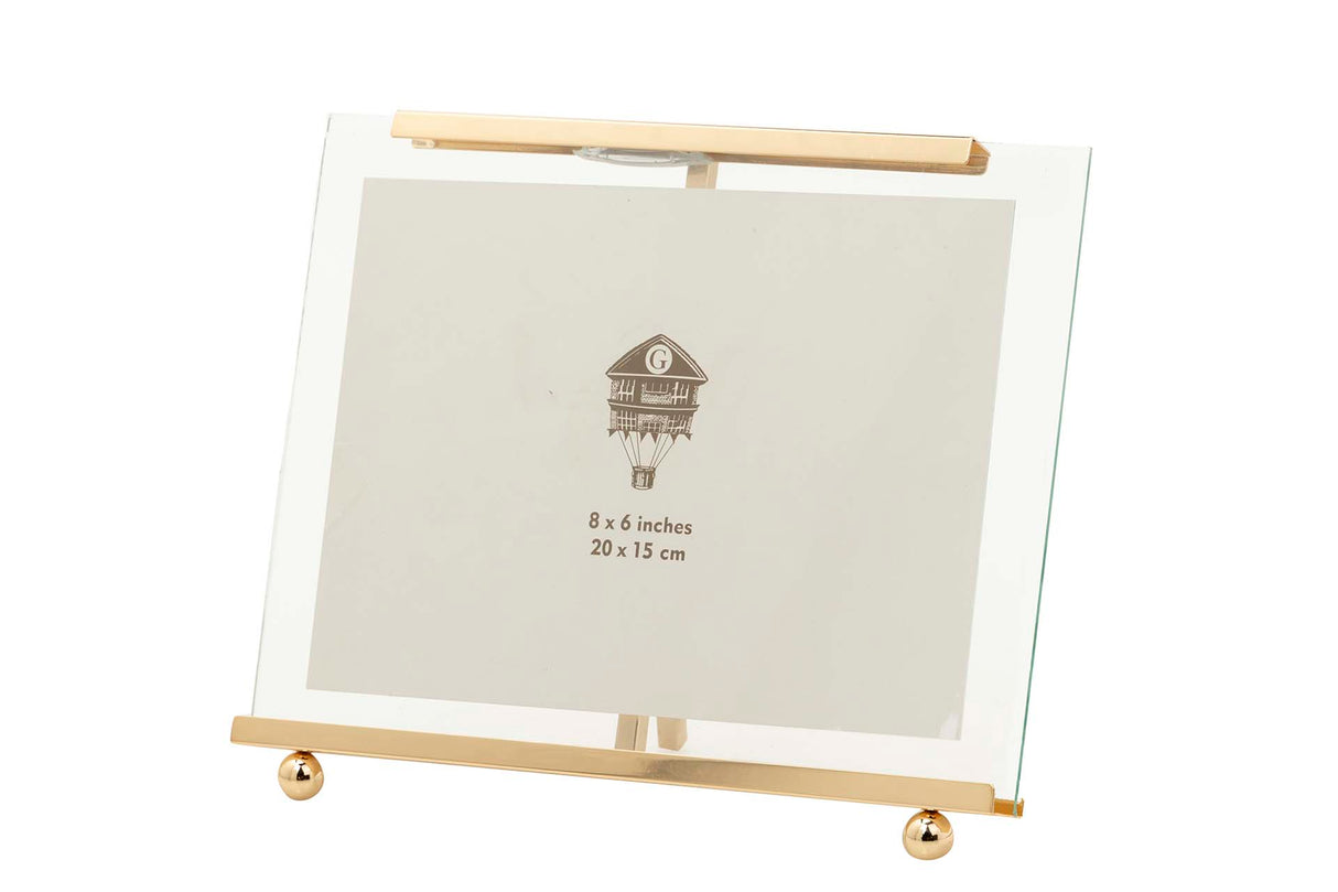 PORTAFOTOS METAL DORADO 15x20 CM