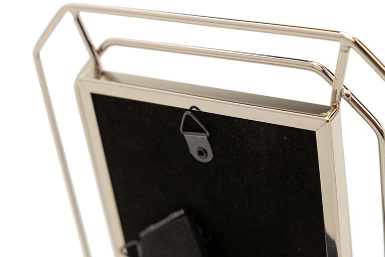 PORTAFOTOS METAL PLATEADO 10x15 CM