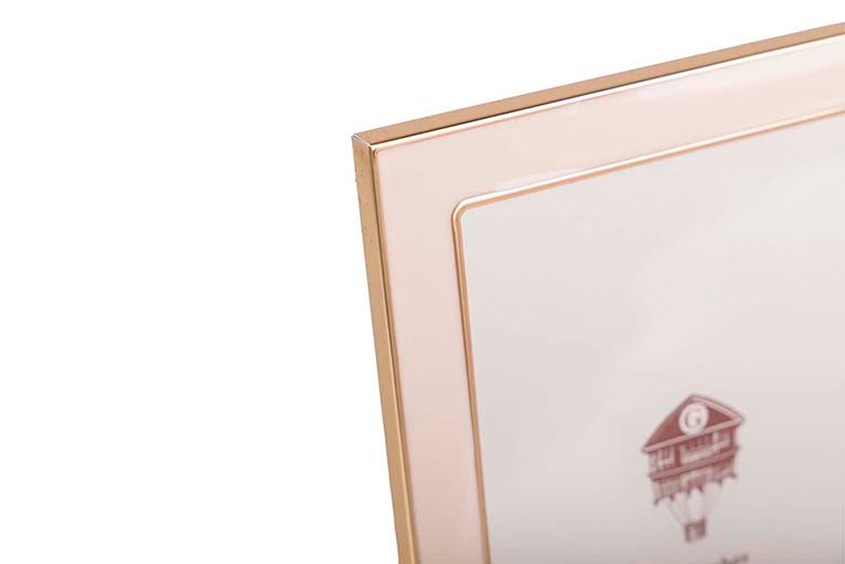 PORTAFOTOS METAL ROSA 10x15 CM