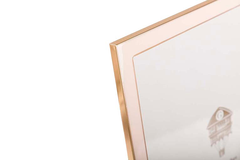 PORTAFOTOS METAL ROSA 20x25 CM