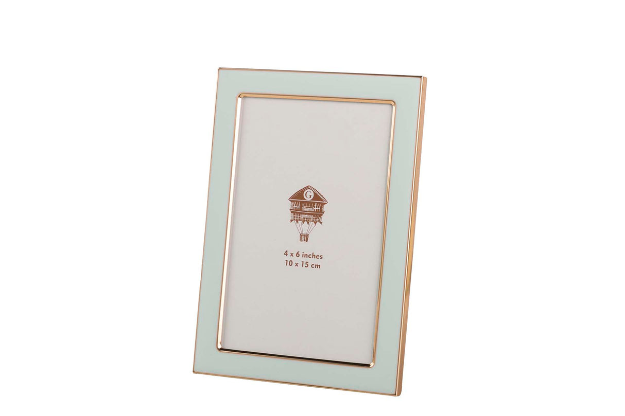 PORTAFOTOS METAL VERDE 10x15 CM