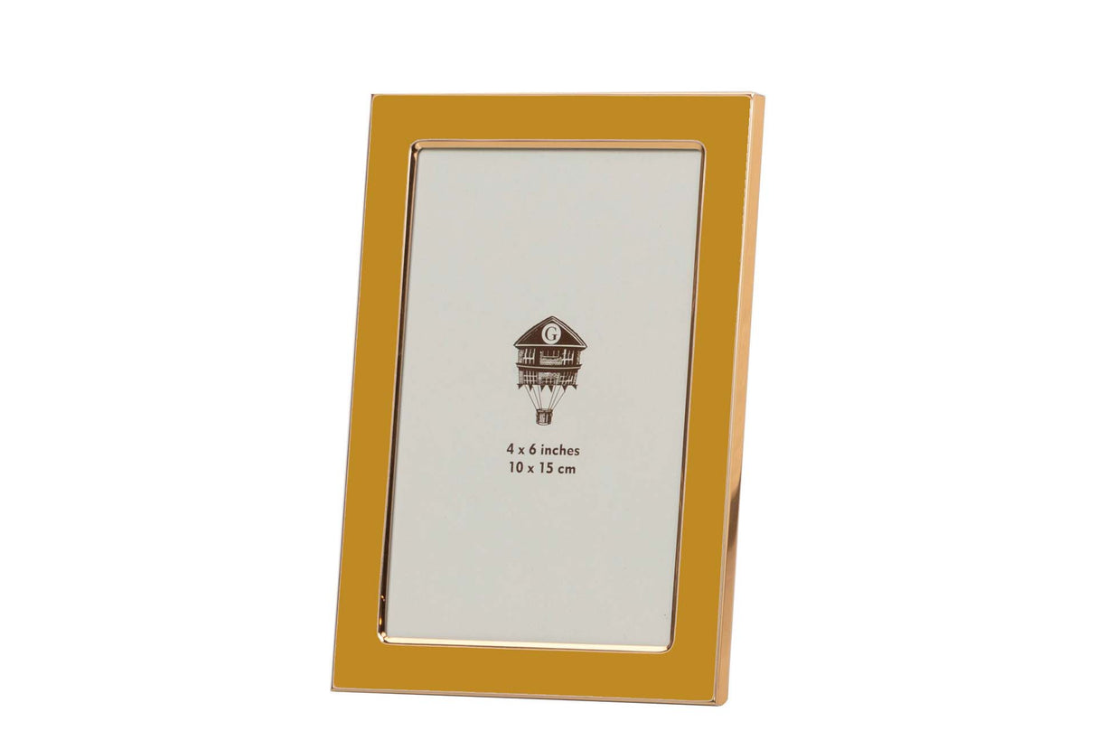 PORTAFOTOS METAL NARANJA 10x15 CM