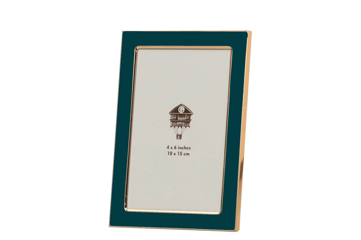 PORTAFOTOS METAL VERDE 10x15 CM