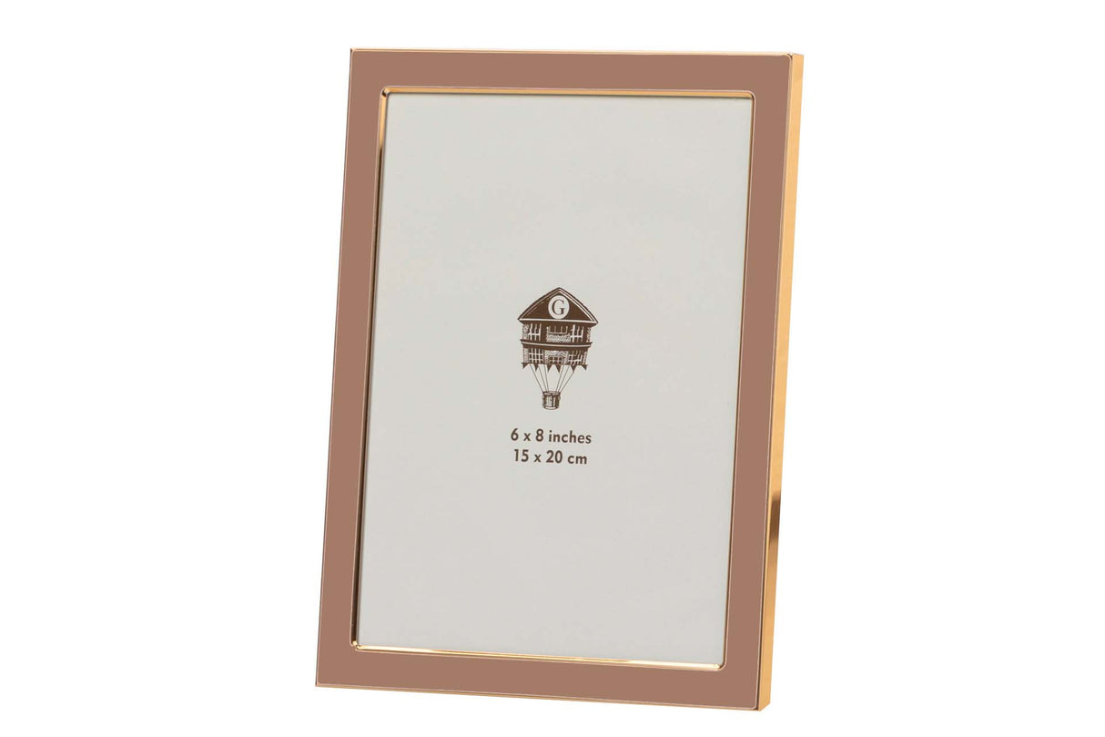 PORTAFOTOS METAL MARRON 15x20 CM