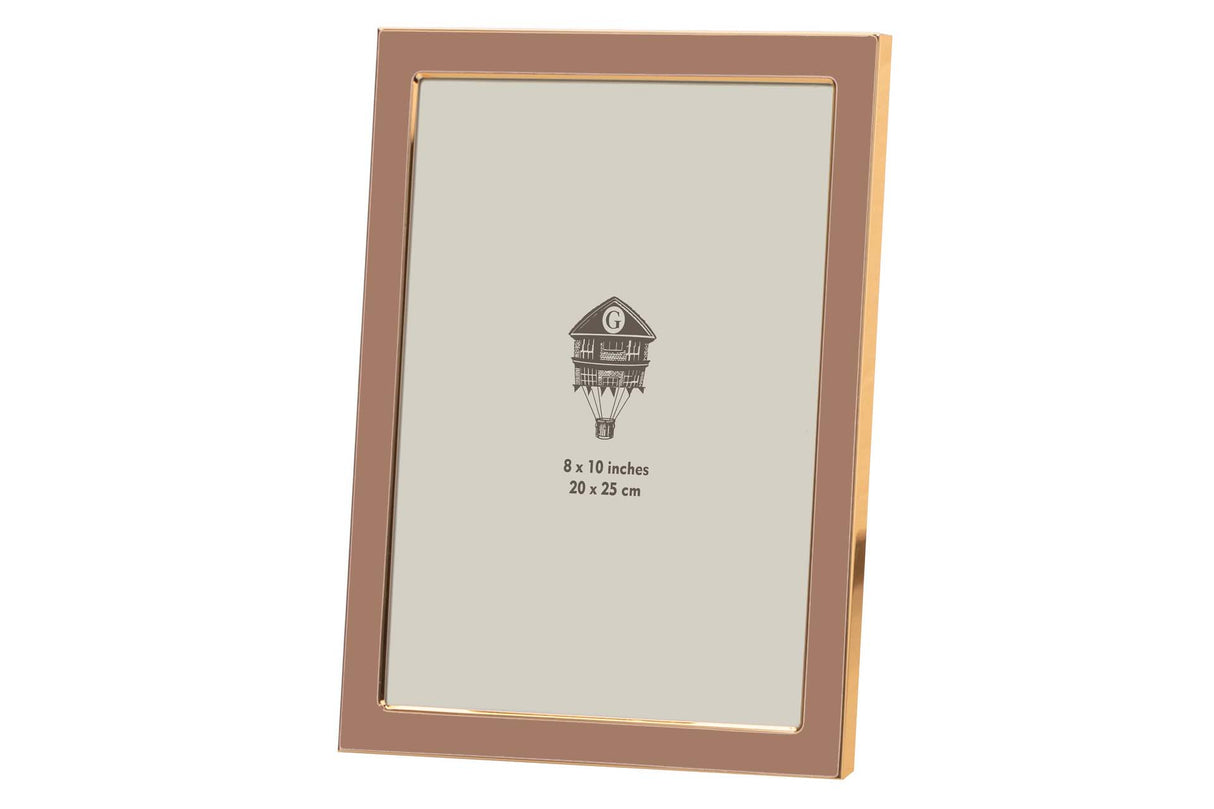 PORTAFOTOS METAL MARRON 20x25 CM