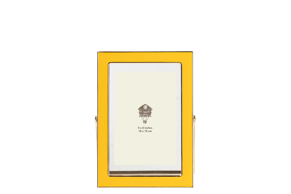 PORTAFOTOS METAL AMARILLO 10x15 CM