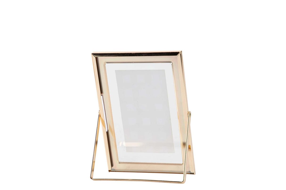 PORTAFOTOS METAL AMARILLO 10x15 CM