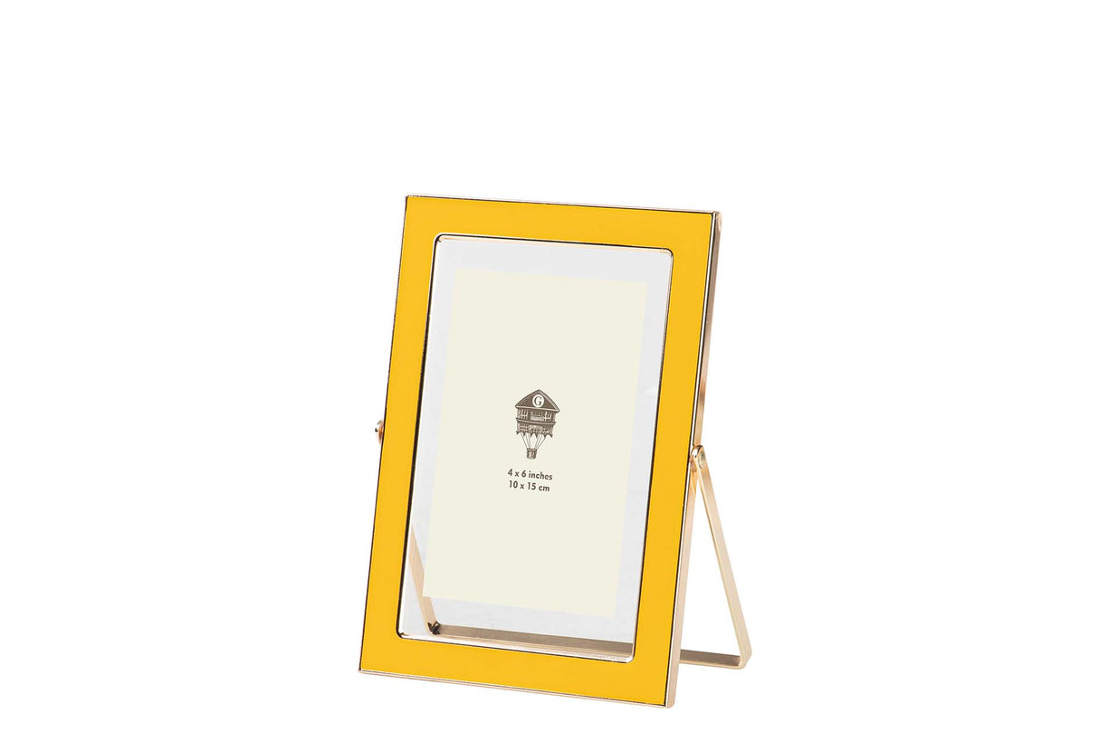 PORTAFOTOS METAL AMARILLO 10x15 CM