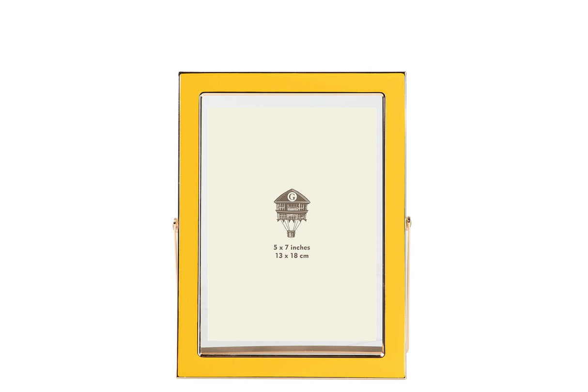 PORTAFOTOS METAL AMARILLO 13x18 CM