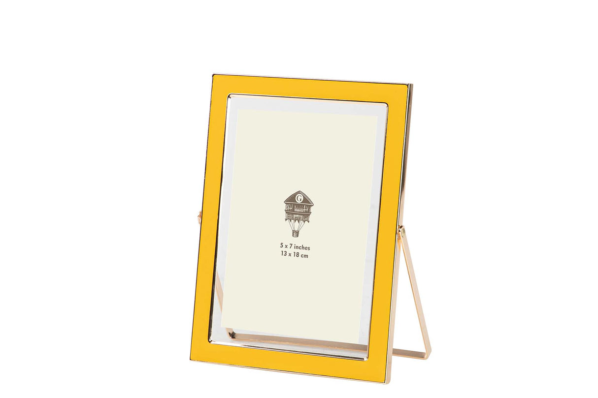 PORTAFOTOS METAL AMARILLO 13x18 CM