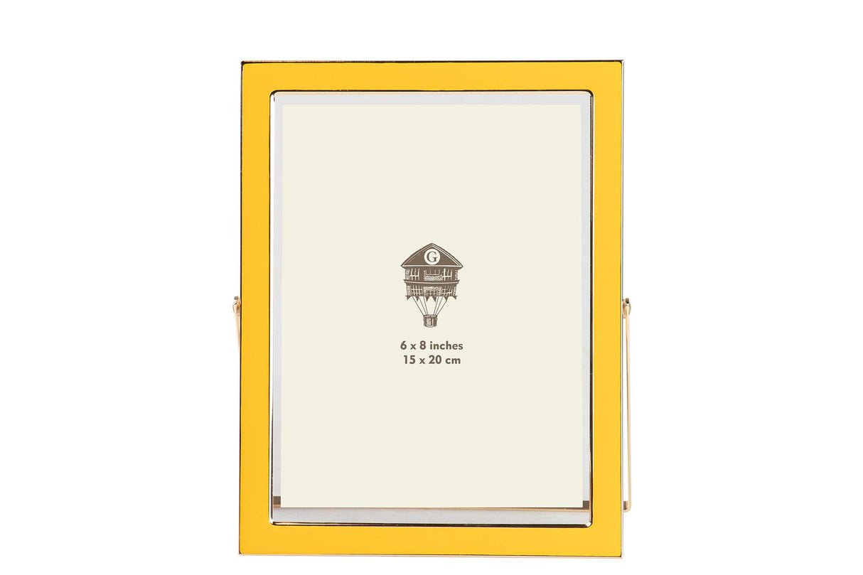 PORTAFOTOS METAL AMARILLO 15x20 CM