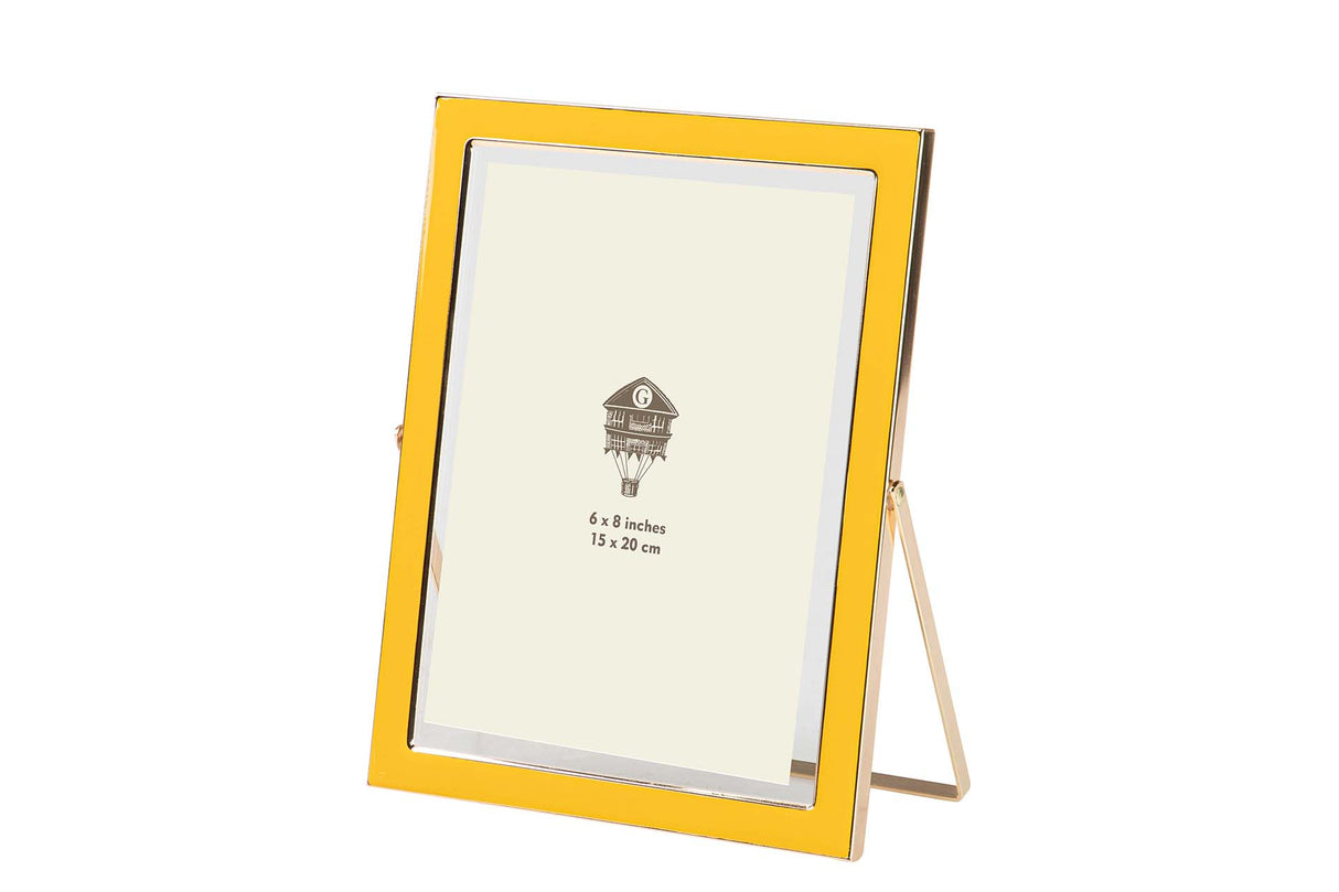PORTAFOTOS METAL AMARILLO 15x20 CM