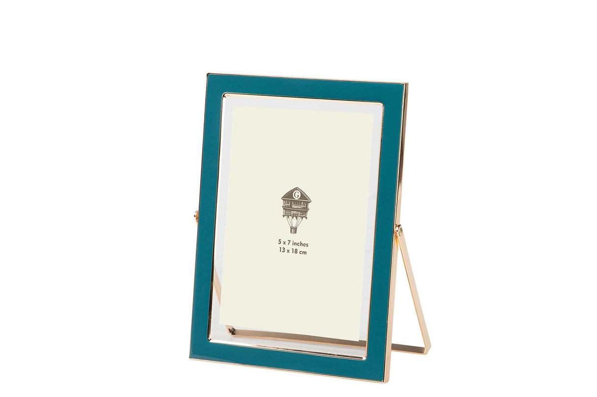 PORTAFOTOS METAL AZUL 13x18 CM