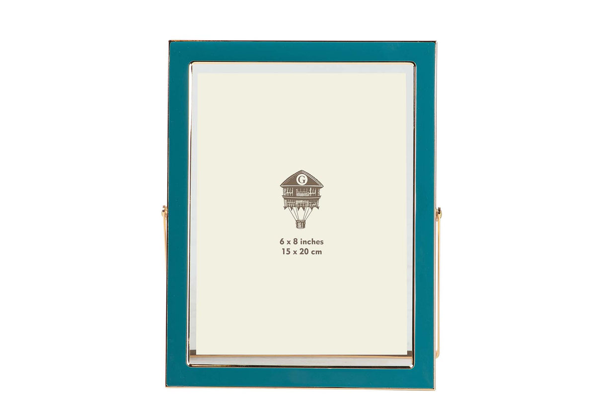 PORTAFOTOS METAL AZUL 15x20 CM