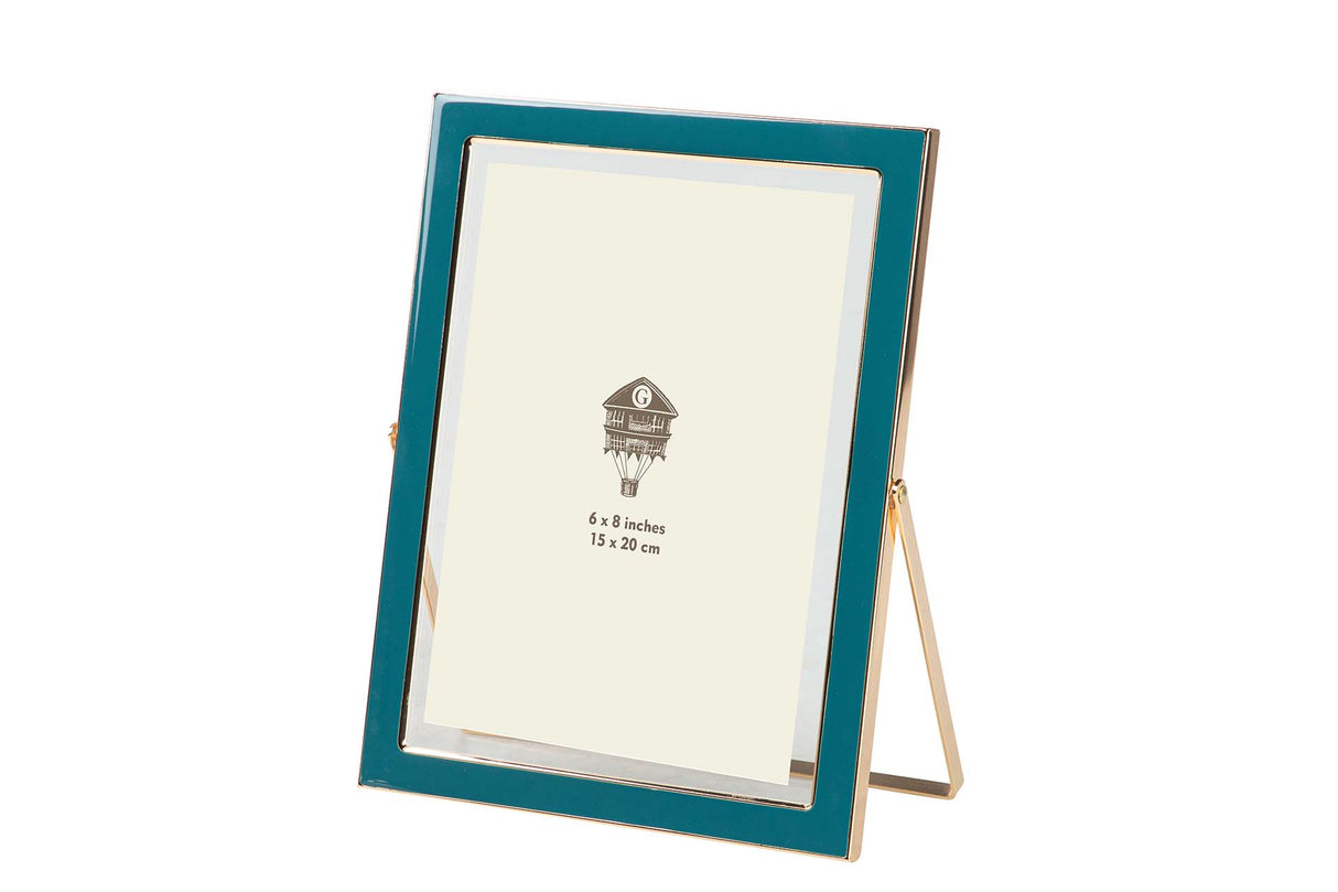 PORTAFOTOS METAL AZUL 15x20 CM