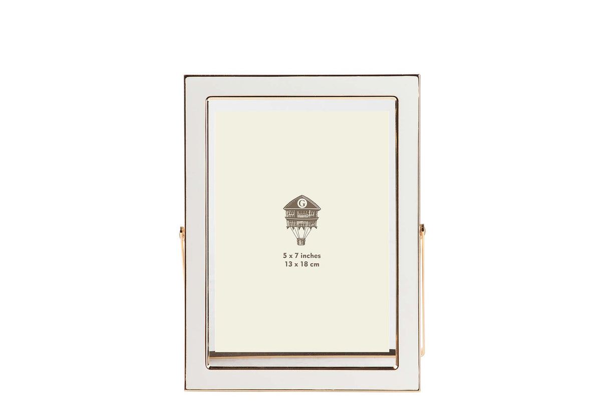 PORTAFOTOS METAL BLANCO 13x18 CM